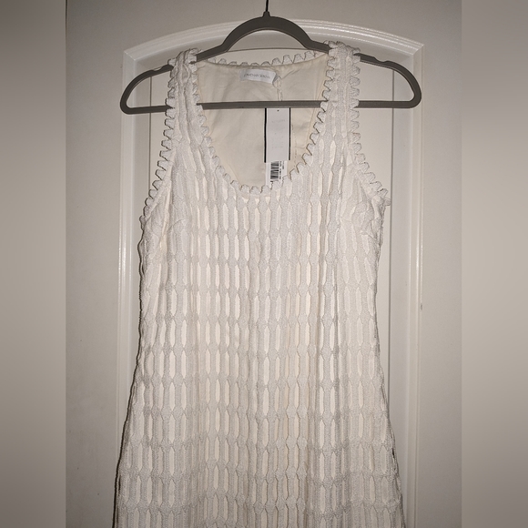 6. NWT JONATHAN SIMKHAI JANETTE COTTON MESH MIDI DRESS - Picture 8 of 12